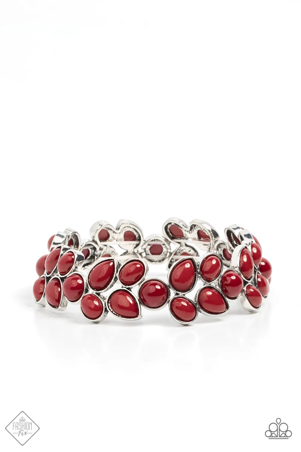 Paparazzi - Marina Romance - Red Bracelet