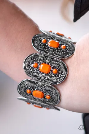 Paparazzi - Turn Up The TROPICAL Heat - Orange Bracelet