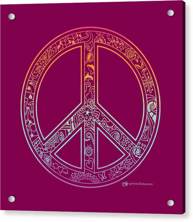 Peace Sign - Acrylic Print