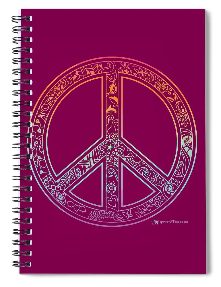 Peace Sign - Spiral Notebook