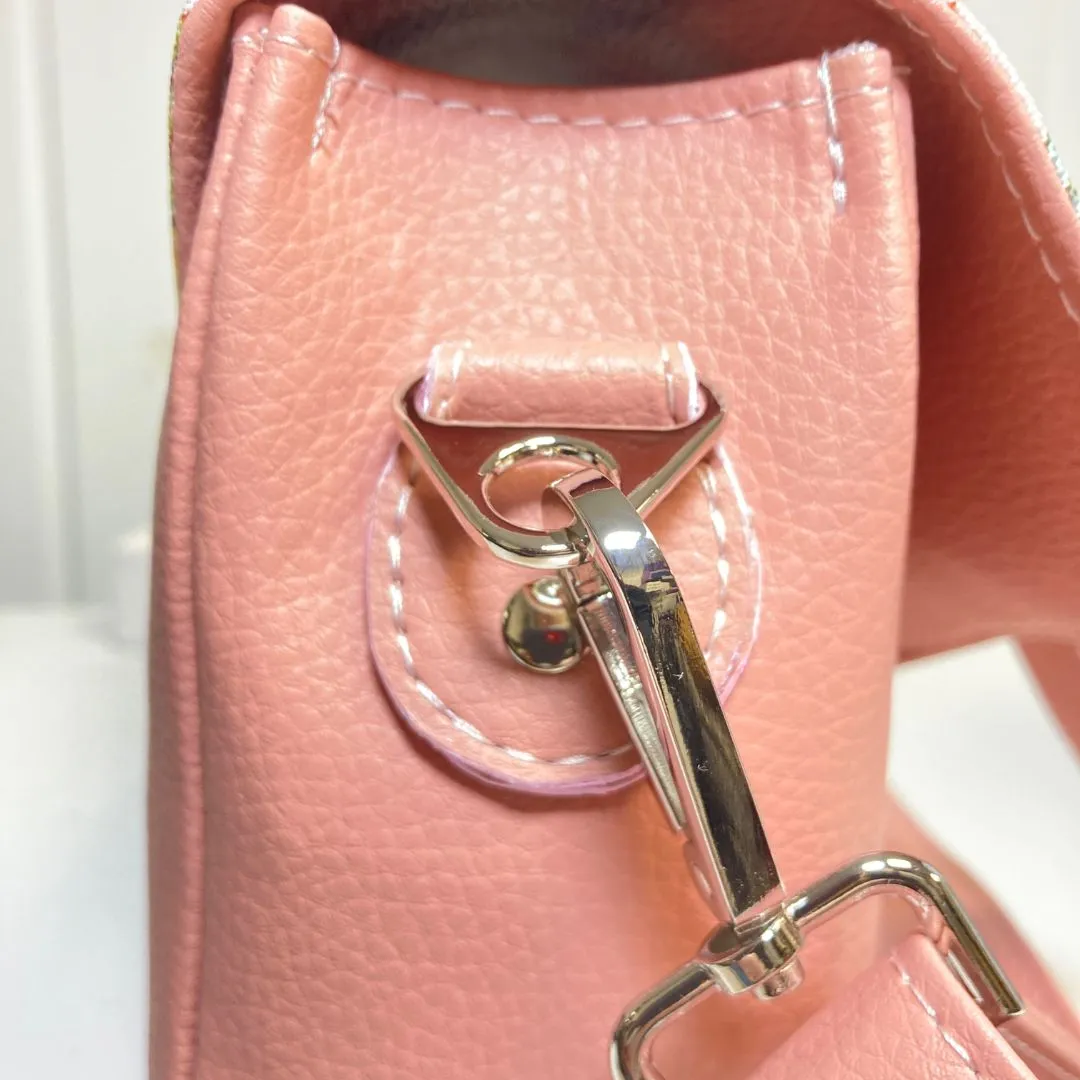 Penelope Pink Floral Satchel Bag