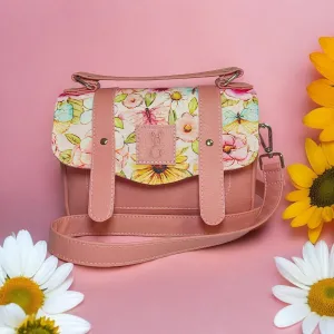 Penelope Pink Floral Satchel Bag