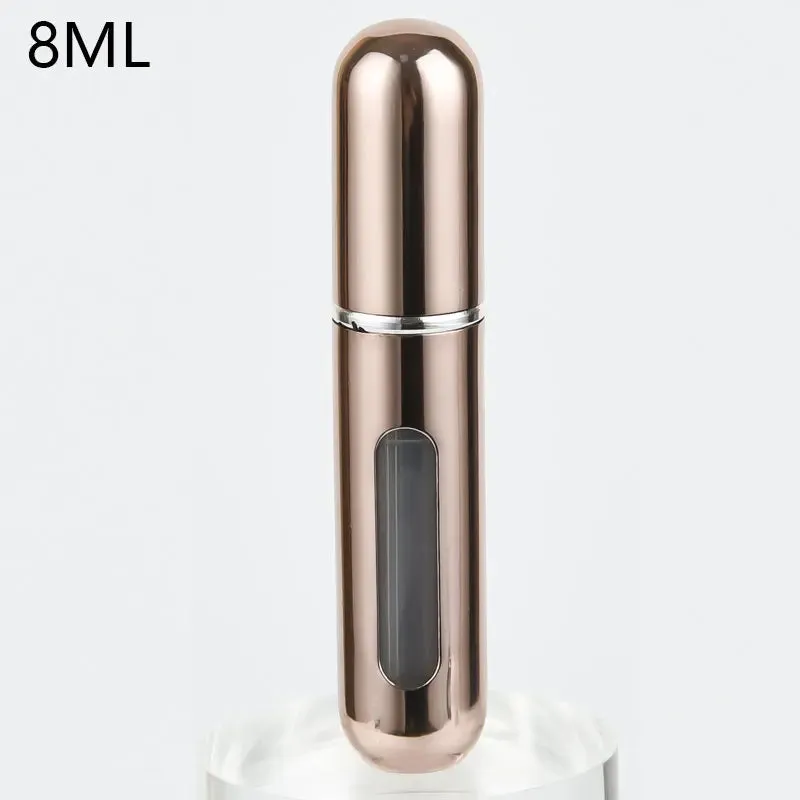 Perfume Atomizer 8&5ml Portable Perfume Mini Container For Travel Mini Aluminum Spray Refillable Bottle