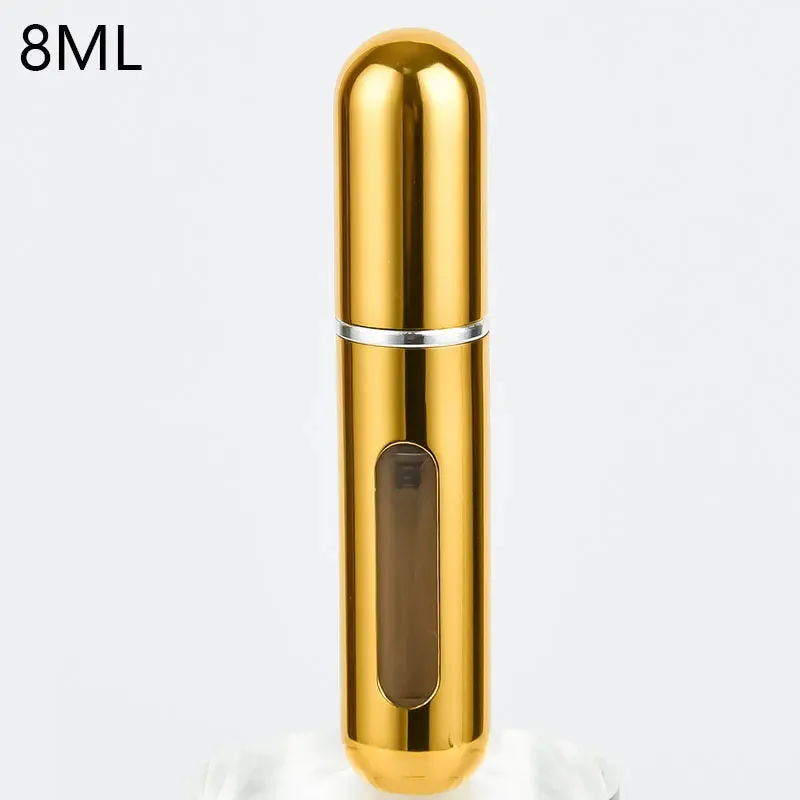 Perfume Atomizer 8&5ml Portable Perfume Mini Container For Travel Mini Aluminum Spray Refillable Bottle
