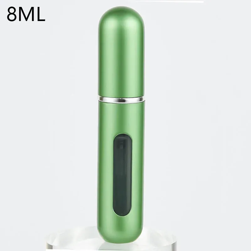 Perfume Atomizer 8&5ml Portable Perfume Mini Container For Travel Mini Aluminum Spray Refillable Bottle