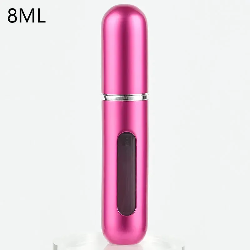 Perfume Atomizer 8&5ml Portable Perfume Mini Container For Travel Mini Aluminum Spray Refillable Bottle