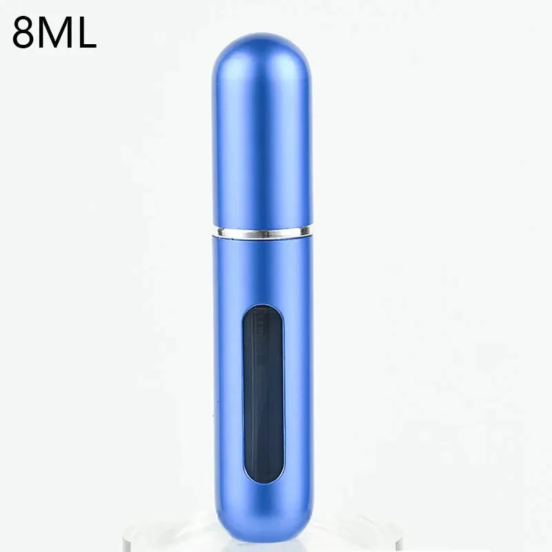 Perfume Atomizer 8&5ml Portable Perfume Mini Container For Travel Mini Aluminum Spray Refillable Bottle