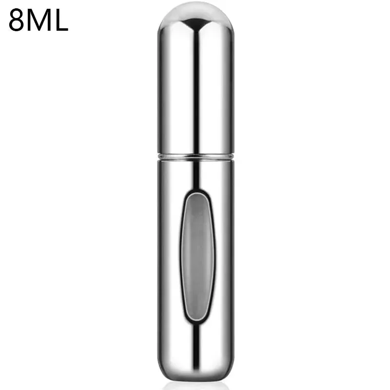Perfume Atomizer 8&5ml Portable Perfume Mini Container For Travel Mini Aluminum Spray Refillable Bottle