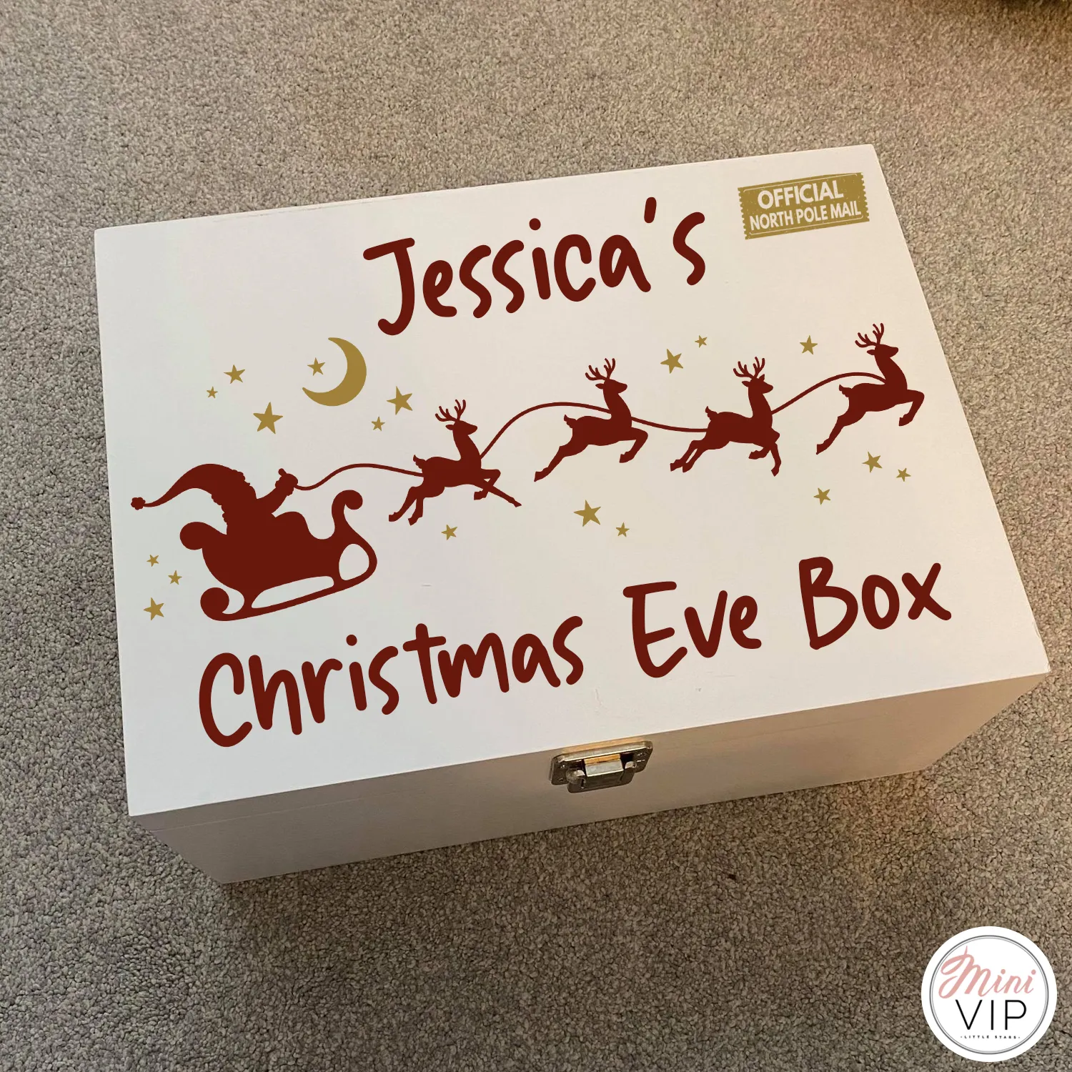 Personalised Luxury Wooden Christmas Eve Box