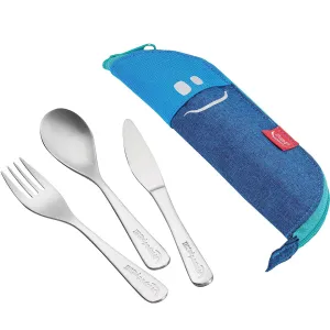 PICNIK Concept Kids Travel Cutlery Set 3-Piece Blue
