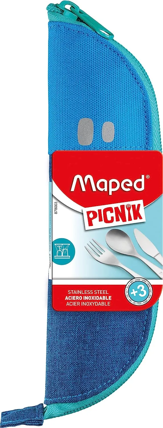 PICNIK Concept Kids Travel Cutlery Set 3-Piece Blue