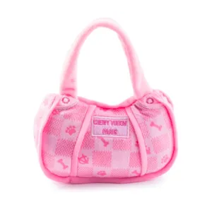 Pink Checker Chewy Vuiton Bag