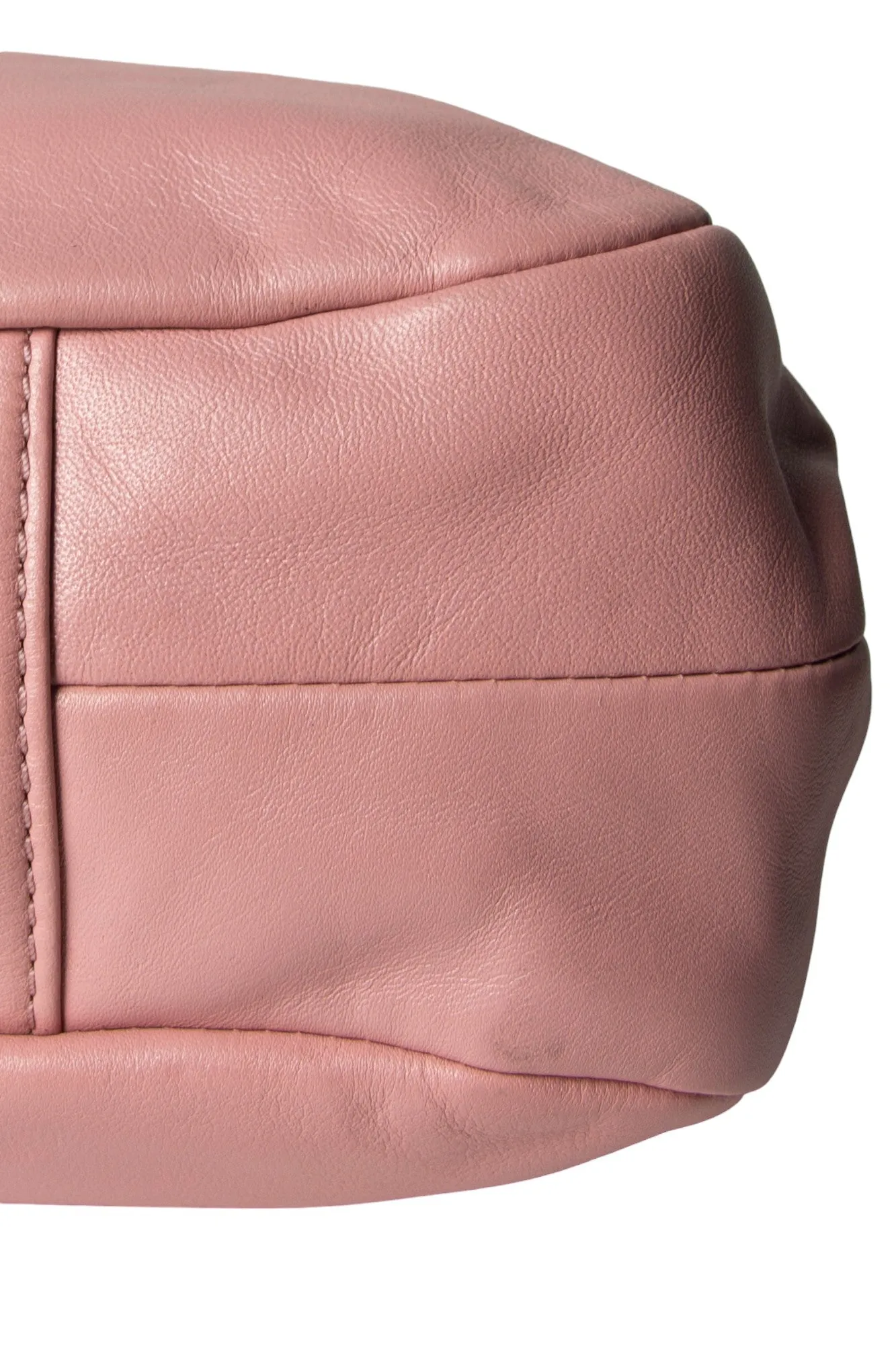 Pink Leather Hobo Bag