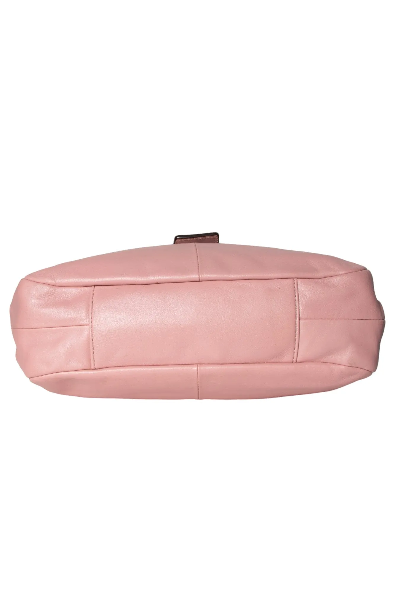 Pink Leather Hobo Bag