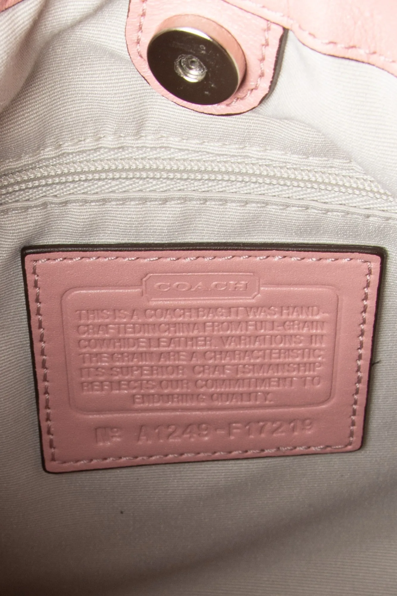 Pink Leather Hobo Bag