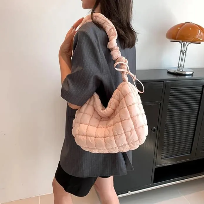 Pinterest Puffer 2 in 1 adjustable hobo bag (Code 6049)