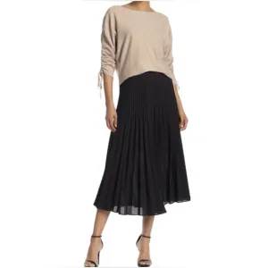 PLEATED MIDI SKIRT MAX STUDIO BLACK