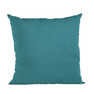 Plutus Sky Blue Solid Shiny Velvet Luxury Throw Pillow