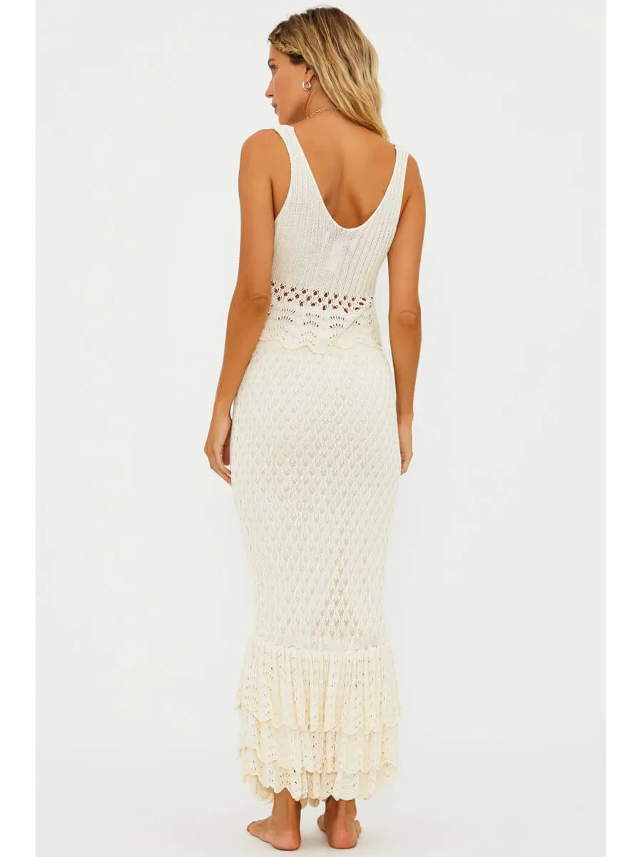 Polly Skirt in Ivory