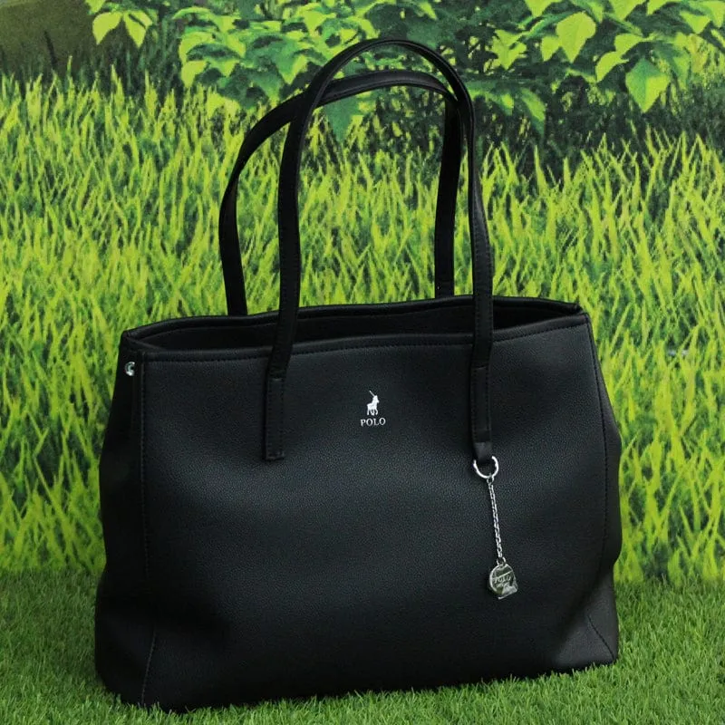 Polo Lyon Market Tote Handbag Black