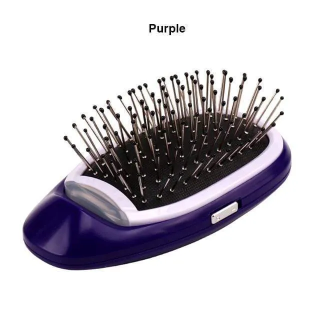 Portable Electric Ionic Hairbrush Negative ion Hair Straightener