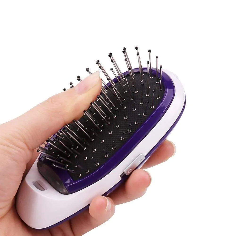 Portable Electric Ionic Hairbrush Negative ion Hair Straightener