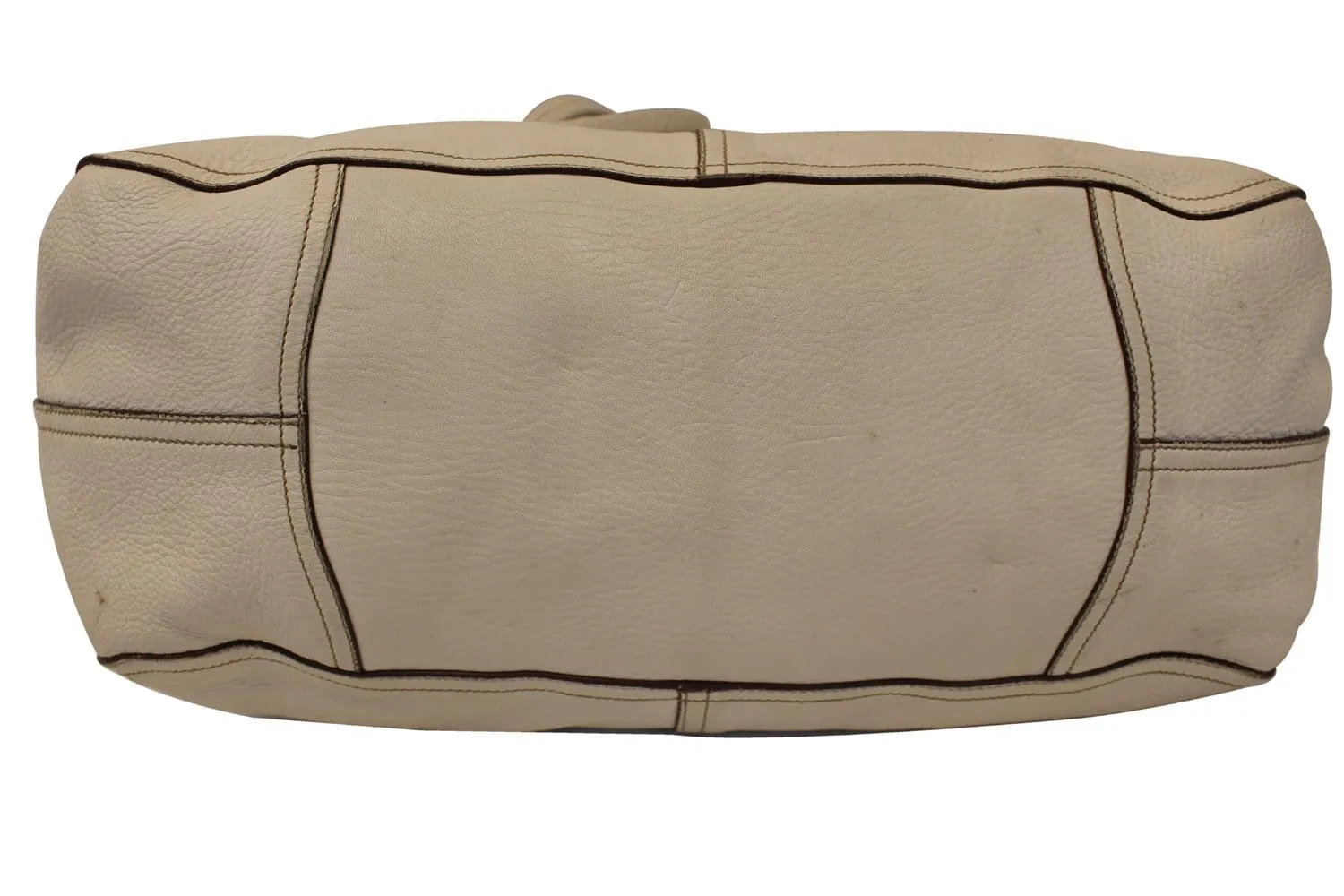 PRADA Milano Leather White Hobo Bag
