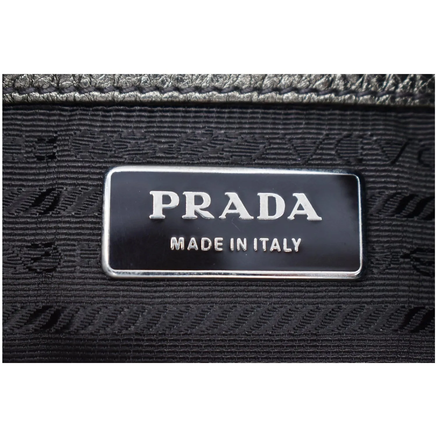 PRADA Vitello Daino Leather Hobo Bag Metallic Gold - 10% OFF