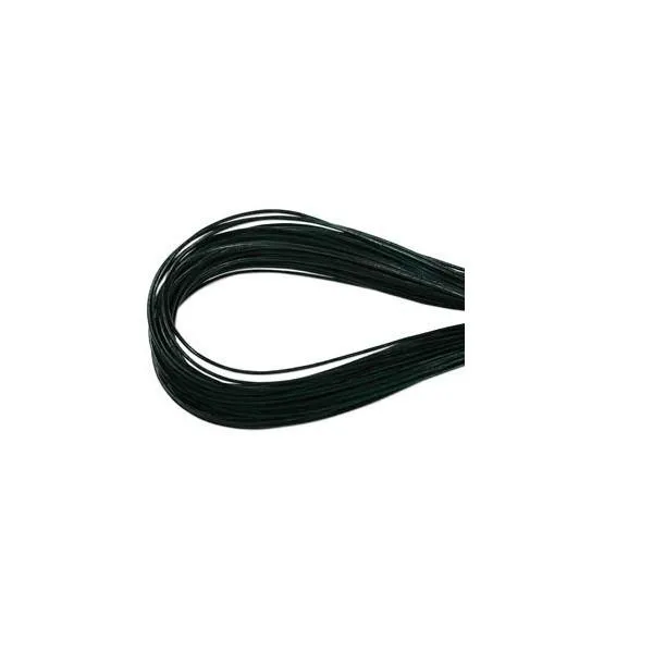 Premium Greek Round Natural Leather Cord - Hunter Green [EOL]
