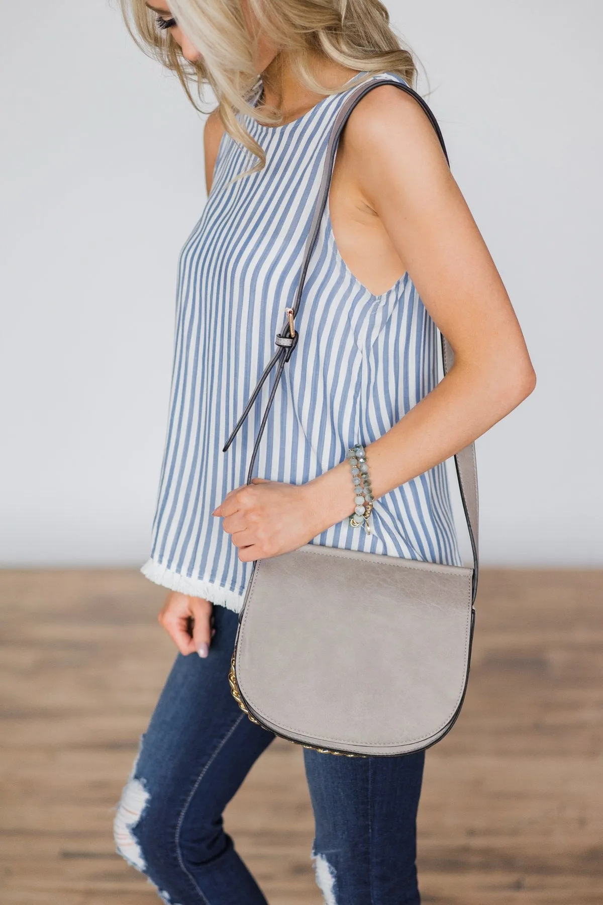 Pretty Little Crossbody Purse - Light Smoke