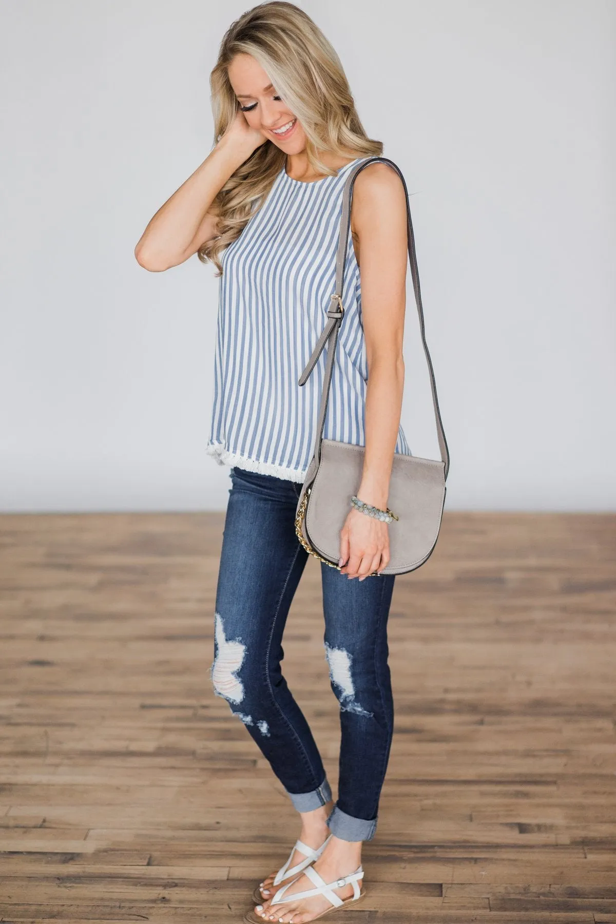 Pretty Little Crossbody Purse - Light Smoke
