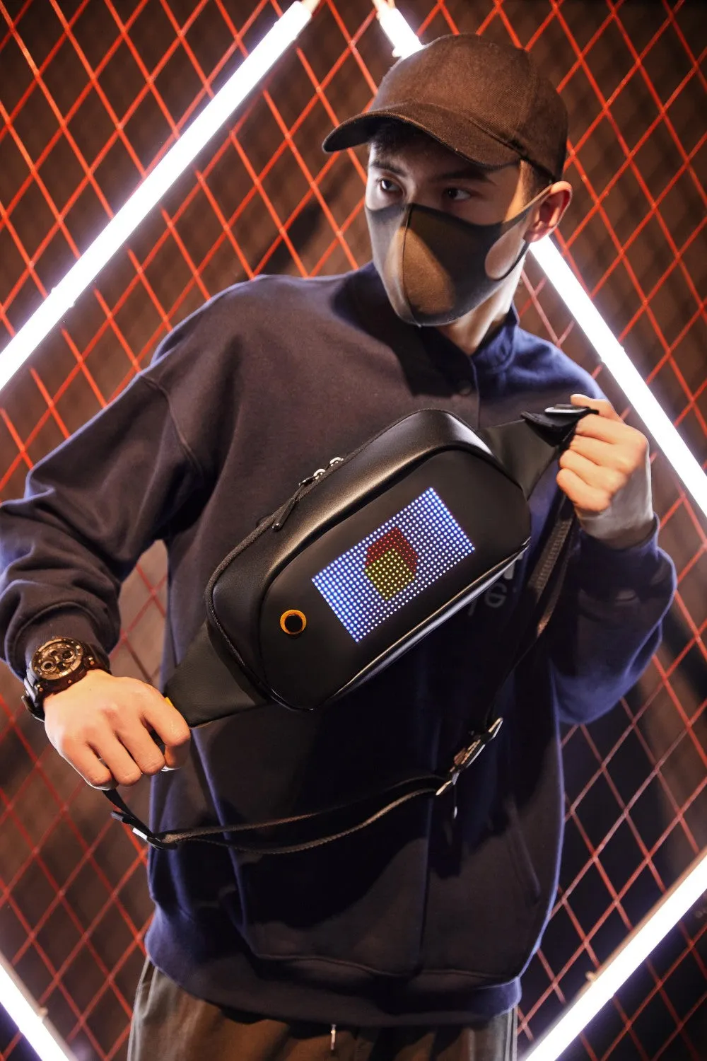 Programmable DIY LED Glowing Fanny pack FP-02