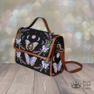 Purple Butterflies Cottagecore Purse