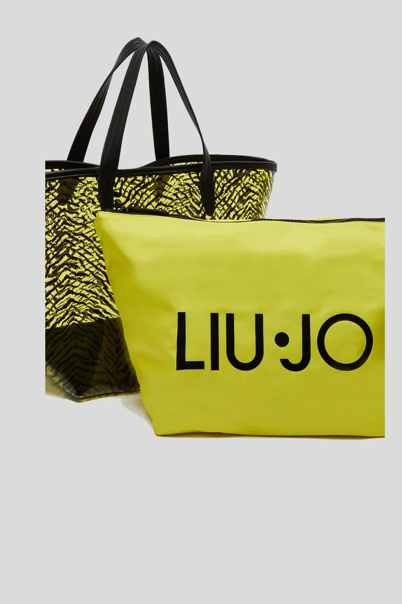 PVC Printed Tote Bag - Summer Zebra