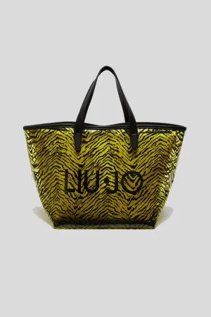 PVC Printed Tote Bag - Summer Zebra