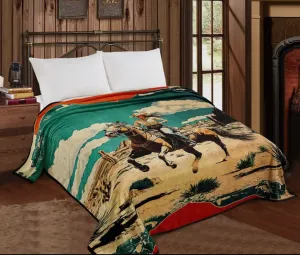 Queen Southwest LUXURY flannel BLANKET