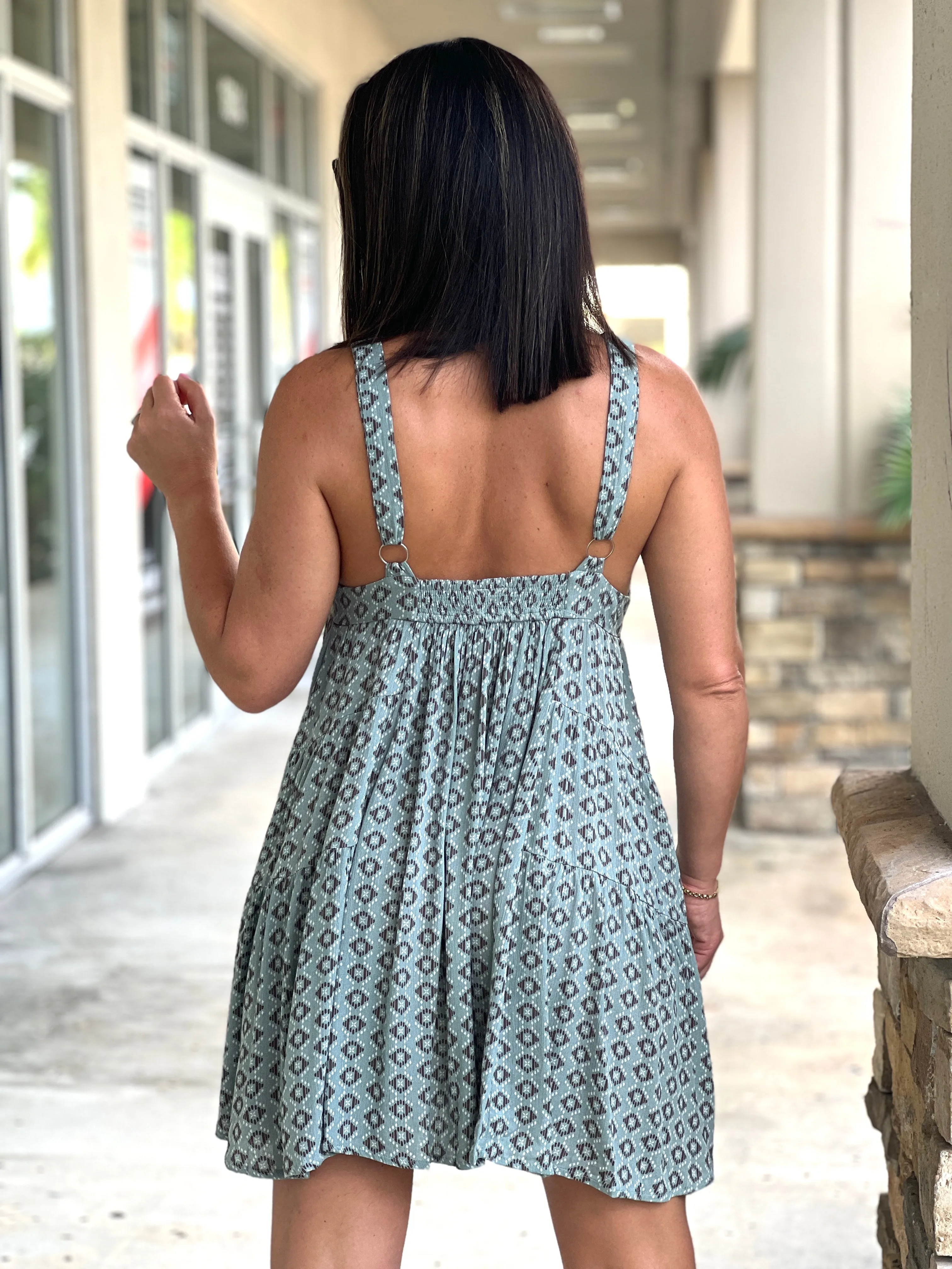 "Nydi" Sleeveless V Neck Mini Dress