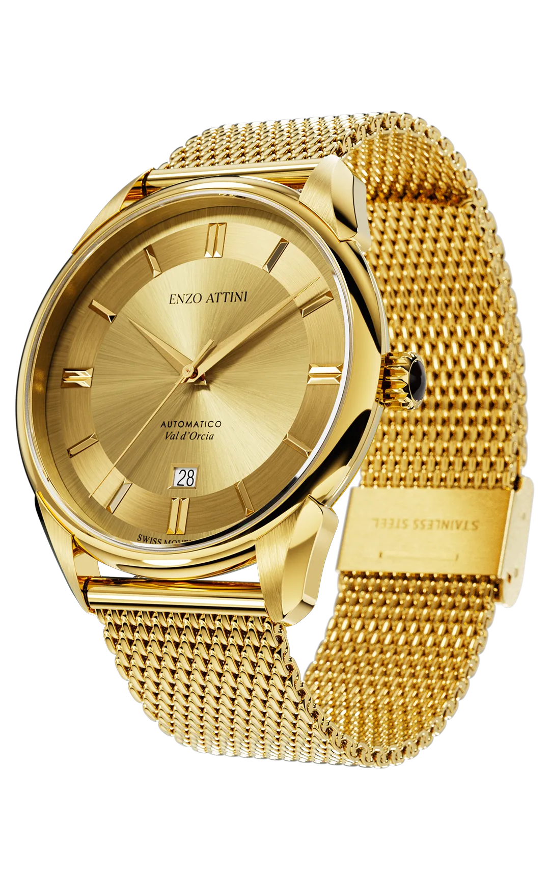 "Val d'Orcia "Automatic - Mesh Strap  / Swiss Movement
