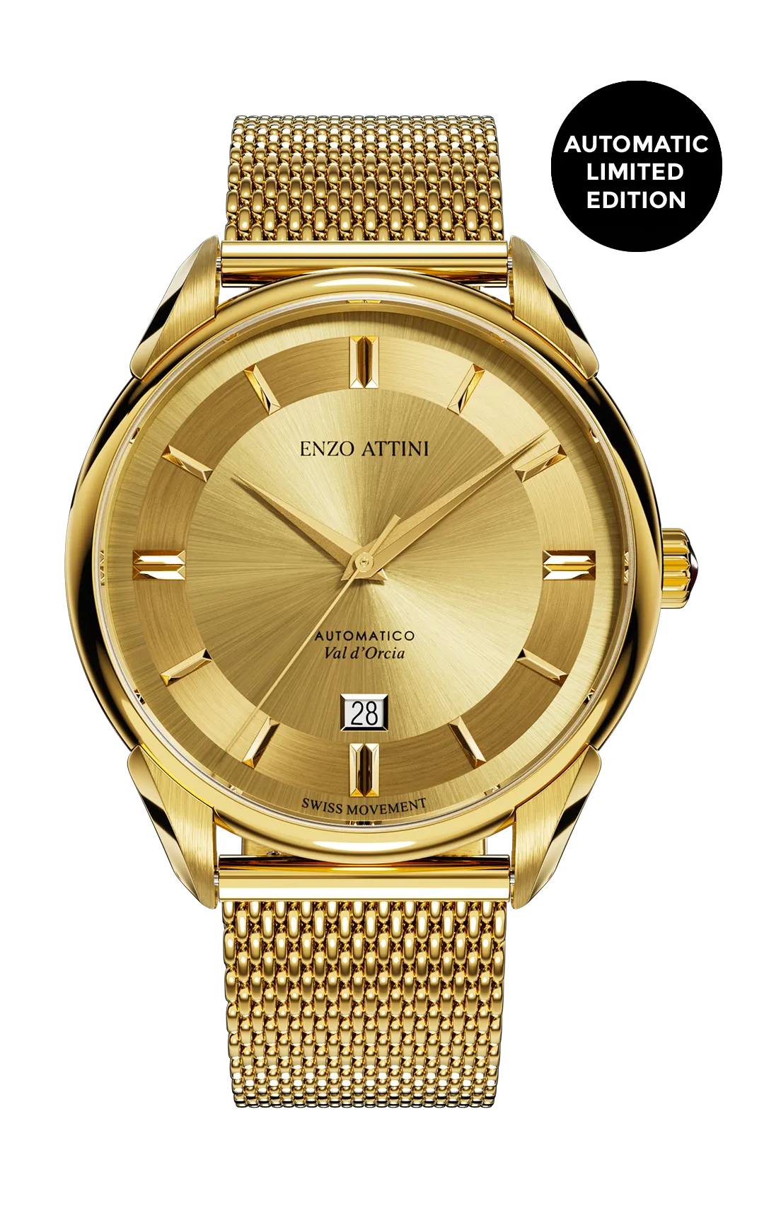 "Val d'Orcia "Automatic - Mesh Strap  / Swiss Movement