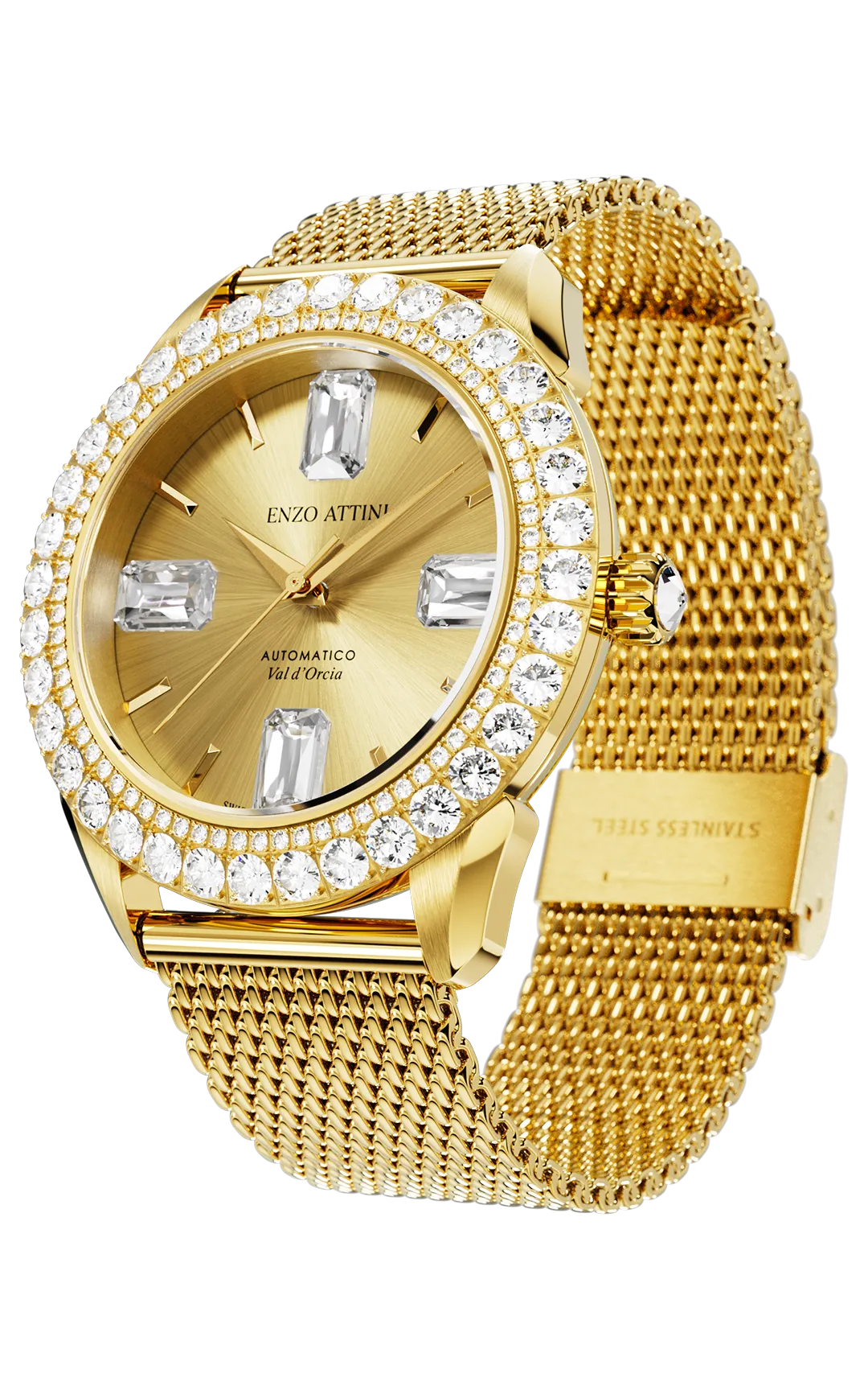 "Val d'Orcia "Automatic - Mesh Strap / Swiss Movement.