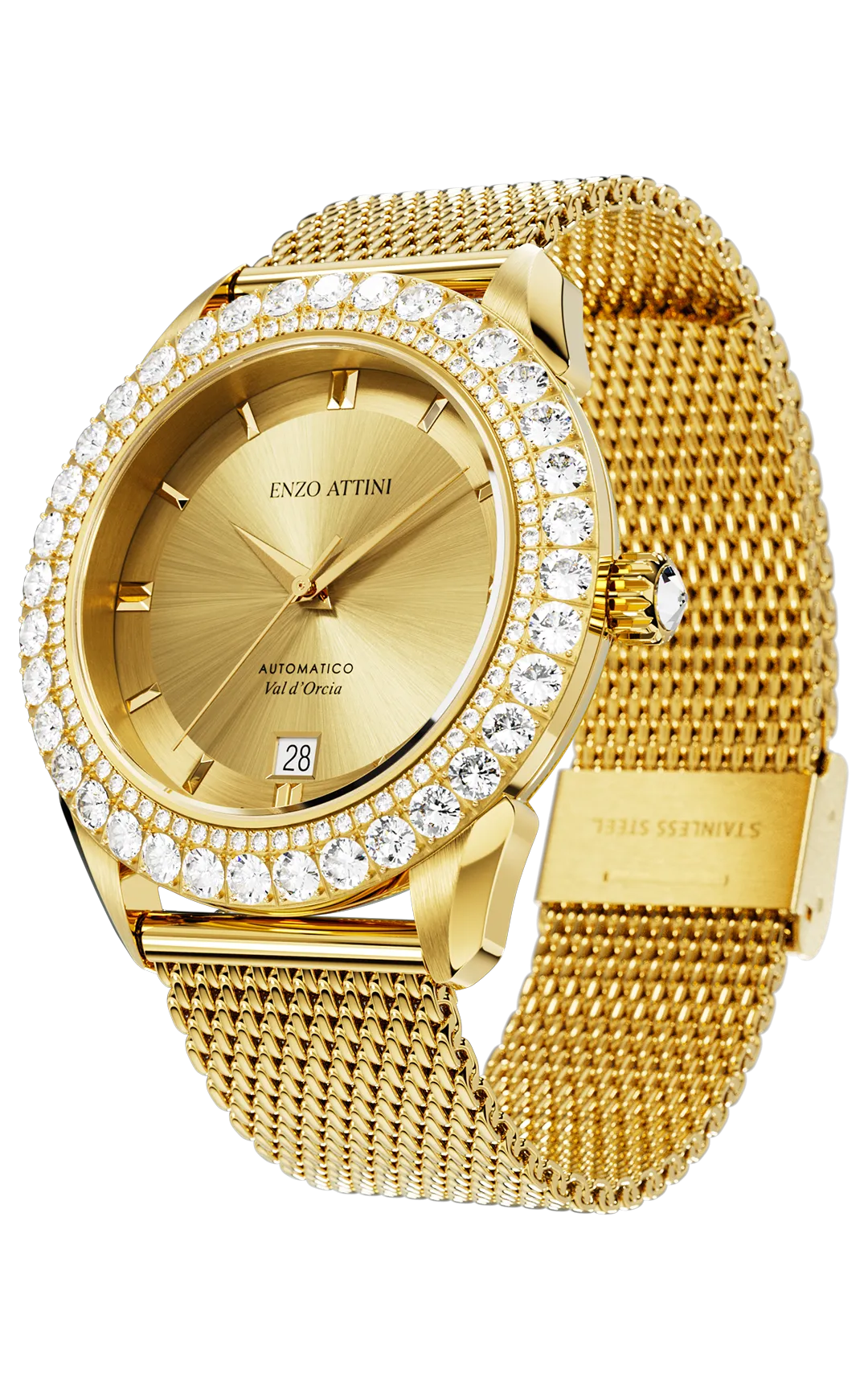 "Val d'Orcia "Automatic - Mesh Strap  / Swiss Movement
