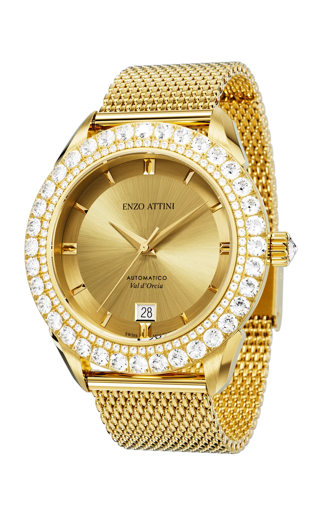 "Val d'Orcia "Automatic - Mesh Strap  / Swiss Movement