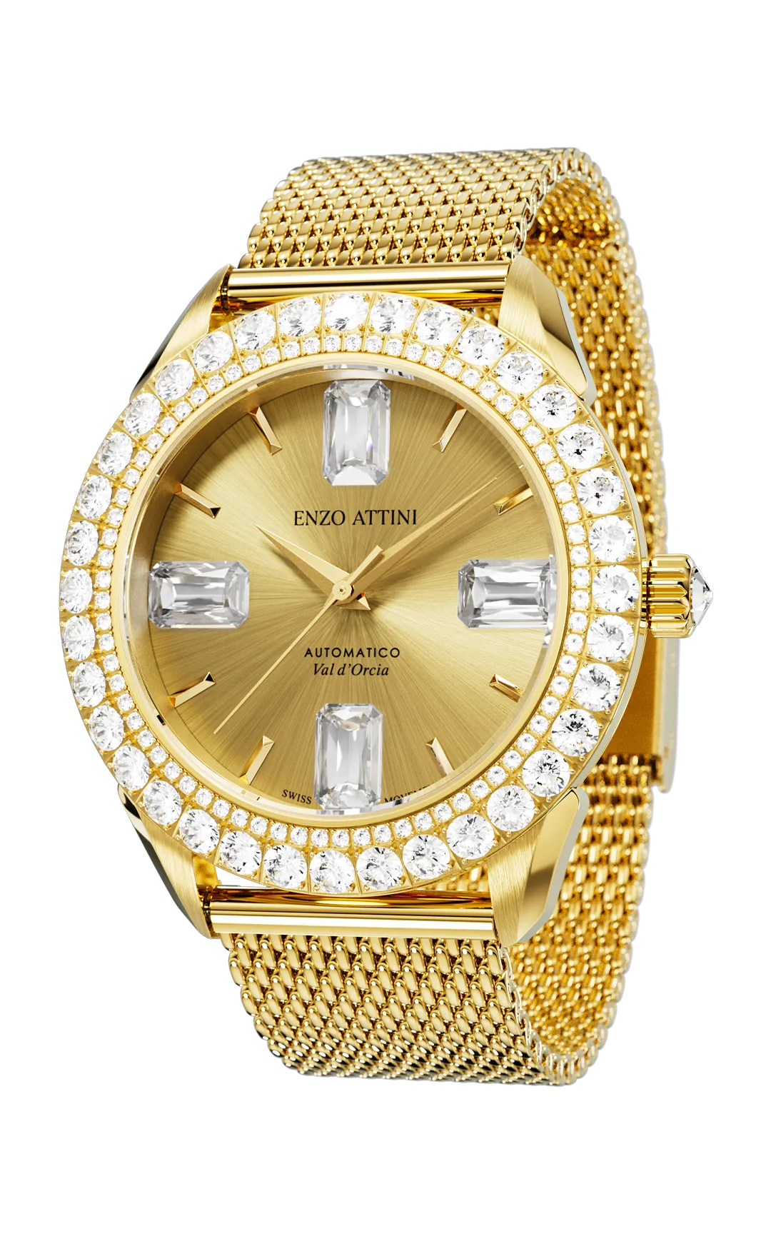 "Val d'Orcia "Automatic - Mesh Strap / Swiss Movement.