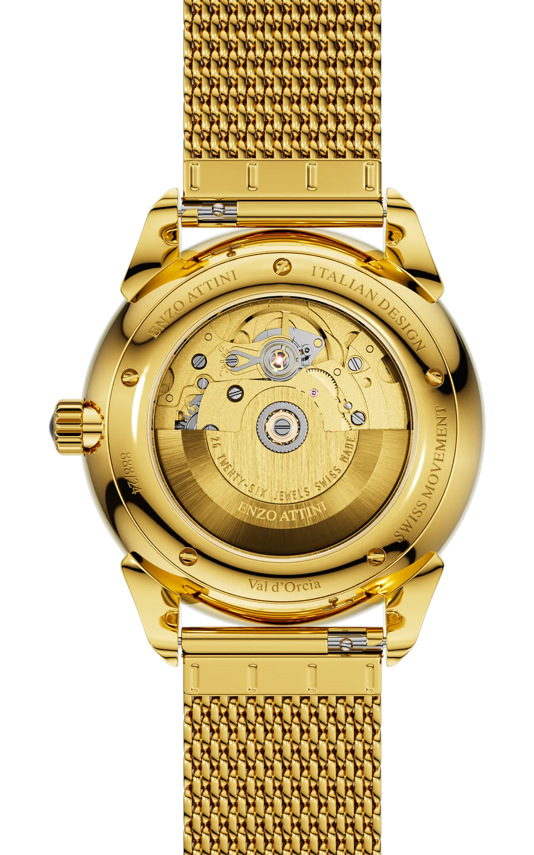 "Val d'Orcia "Automatic - Mesh Strap  / Swiss Movement