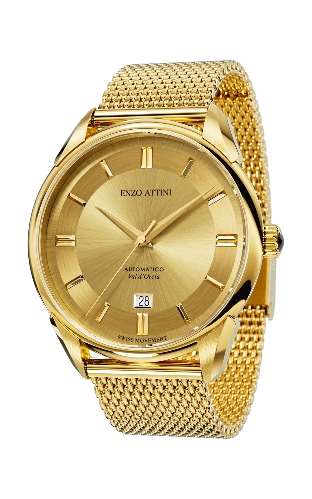 "Val d'Orcia "Automatic - Mesh Strap  / Swiss Movement