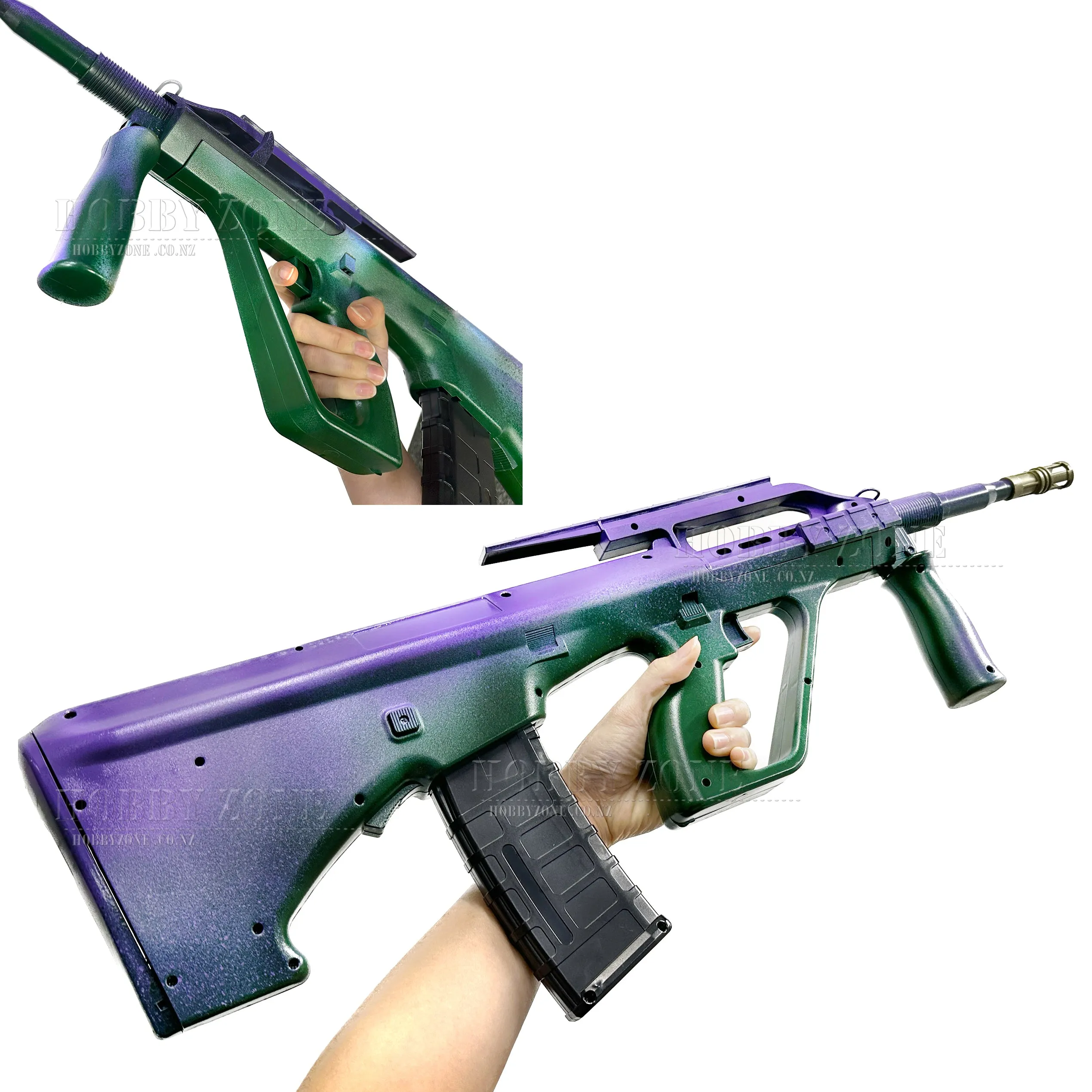 [R18 ] "Mardi Gras King Cake" YYH STEYR AUG-A1 Gel Ball Blaster [ID Check Required]