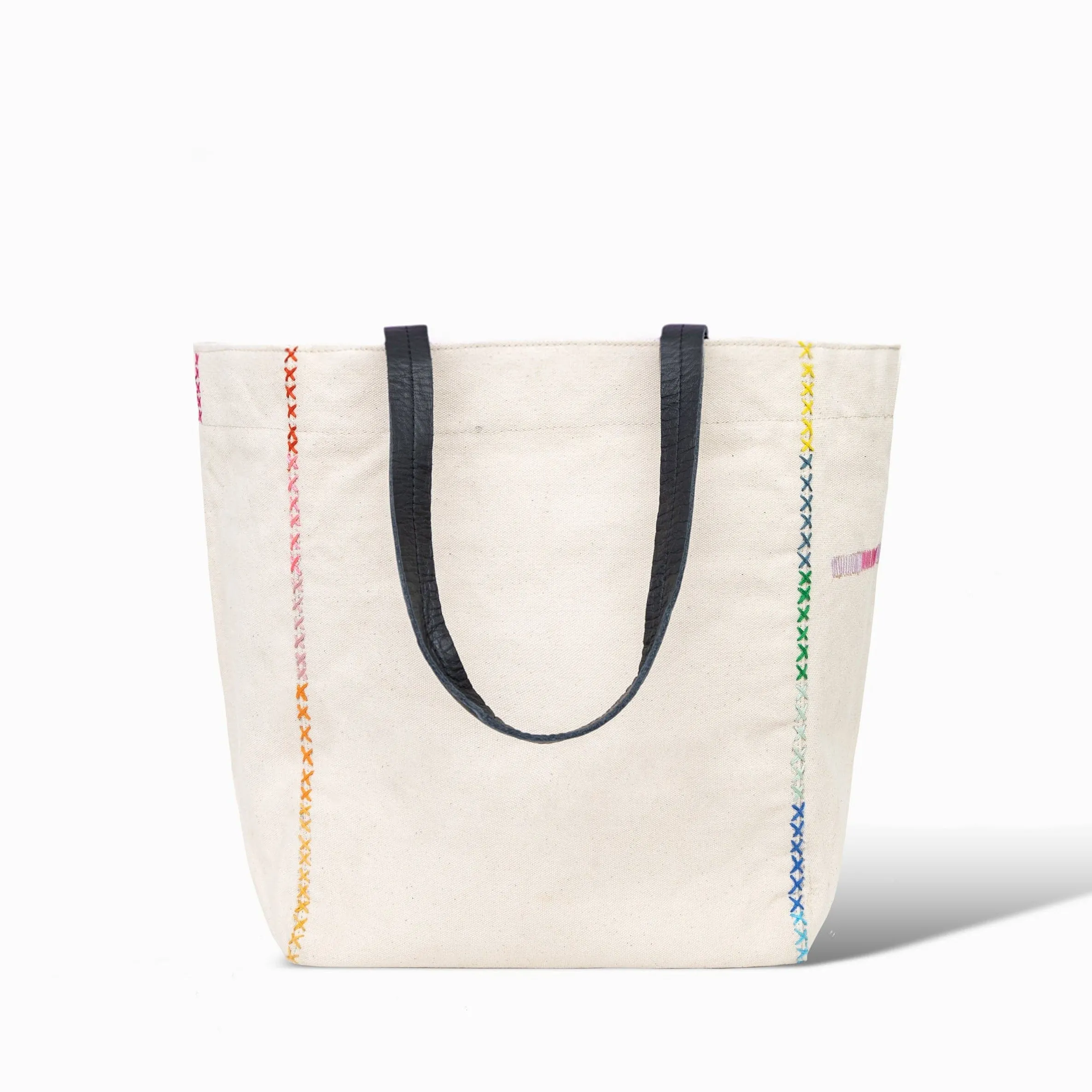 Rainbow Canvas Tote Bag