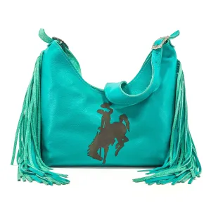 Reba - All Embossed w/ Turq. Leather