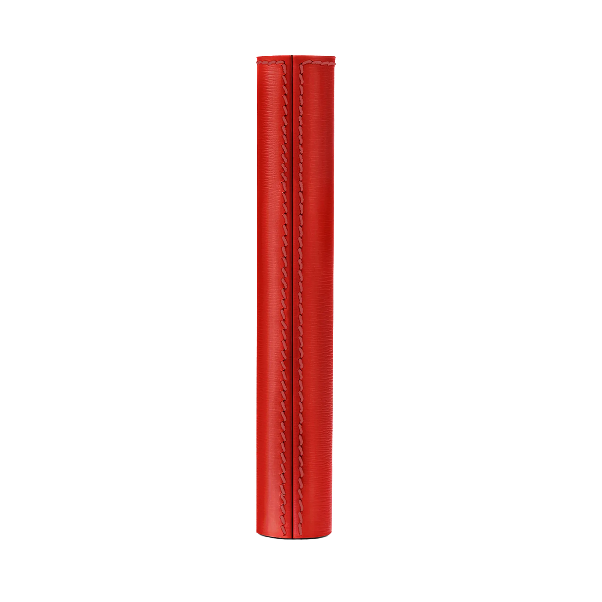 Red fine leather mascara sleeve