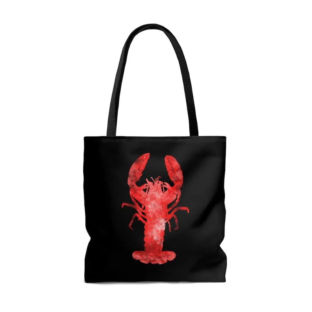 Red Lobster Watercolor Tote Bag